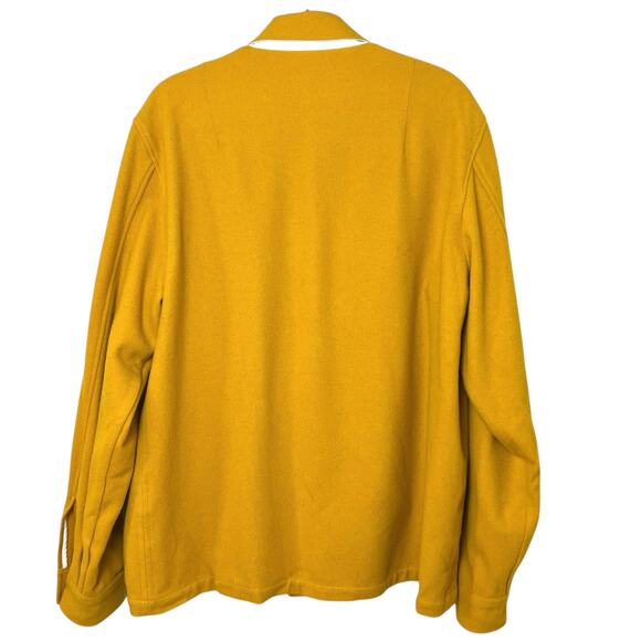 Norse Projects Men's Kyle Wool Shirt Jacket Mustard Yellow Size XL - Picture 8 of 13